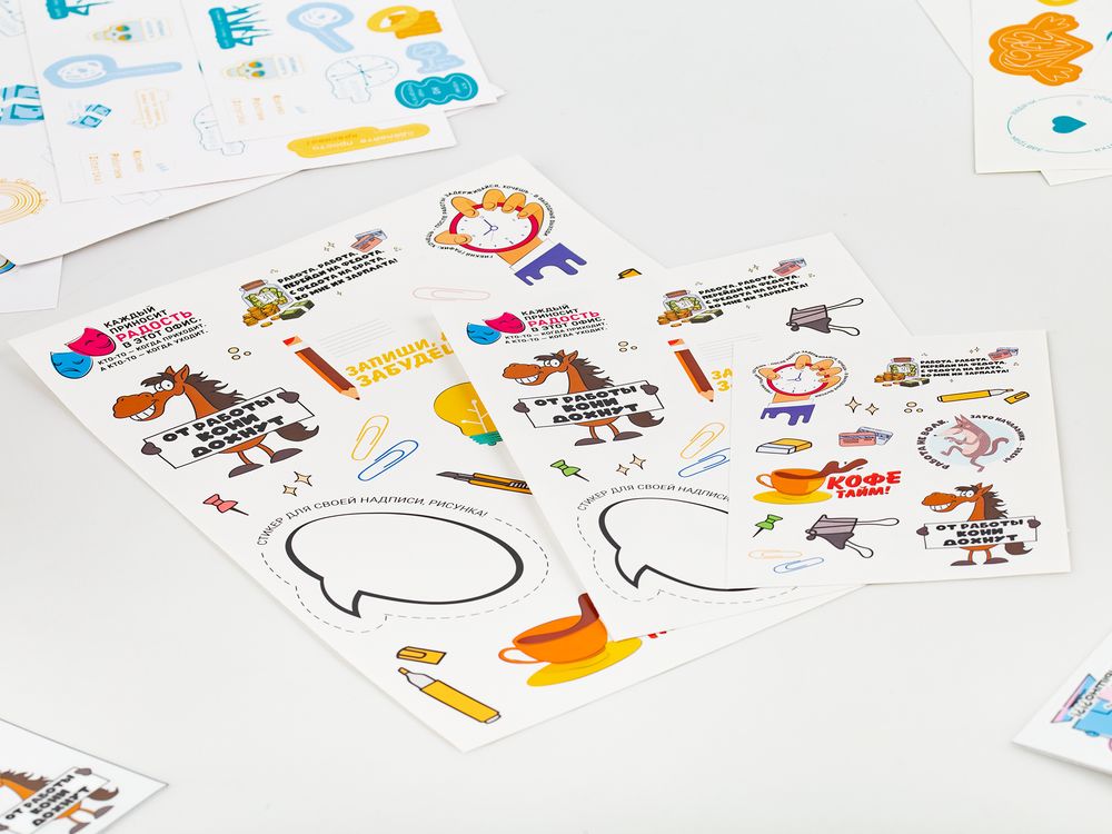 Бумажные наклейки Sticker Pack на заказ