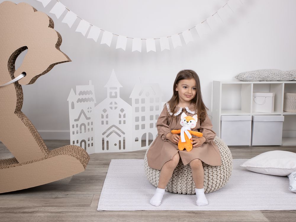 Мягкая игрушка Beastie Toys, лисенок с шарфом