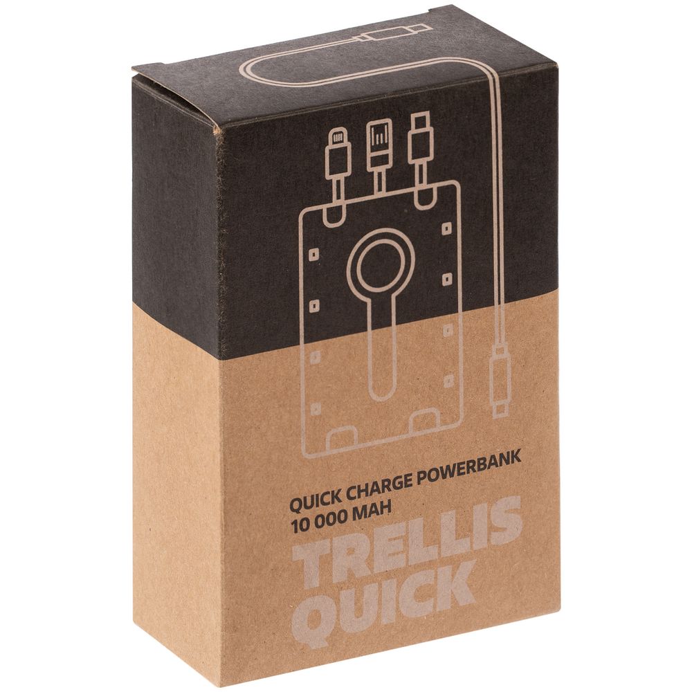Аккумулятор с быстрой зарядкой Trellis Quick 10000 мАч