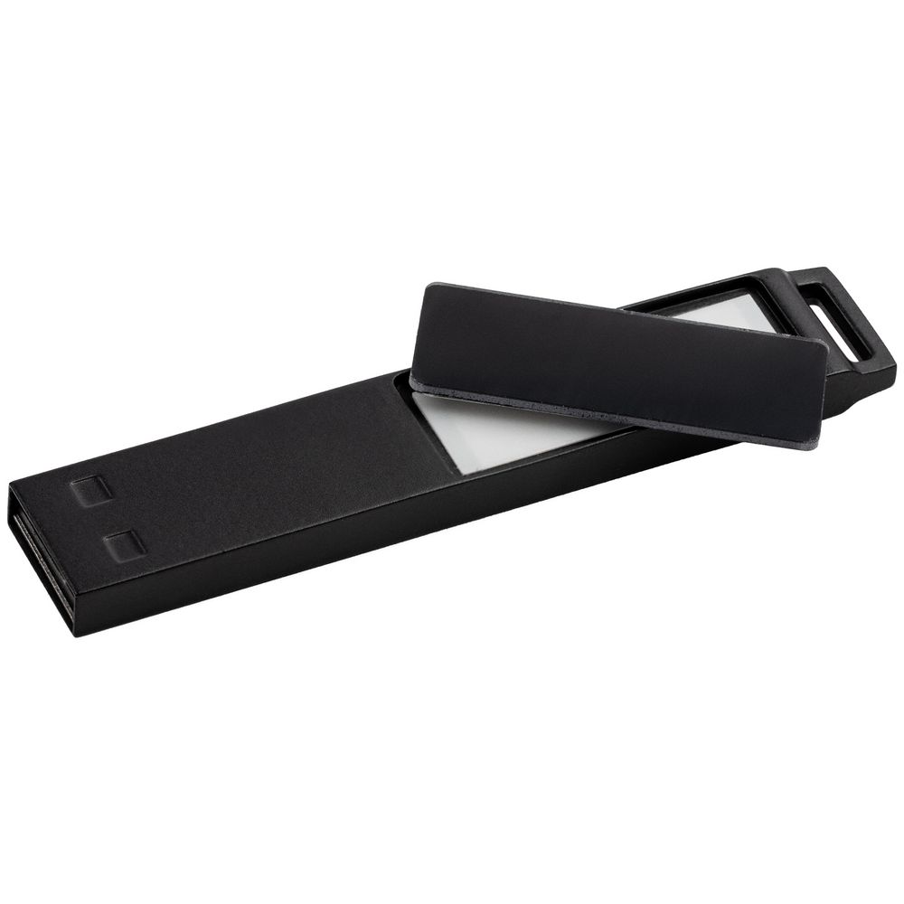 Флешка с подсветкой логотипа markBright Black