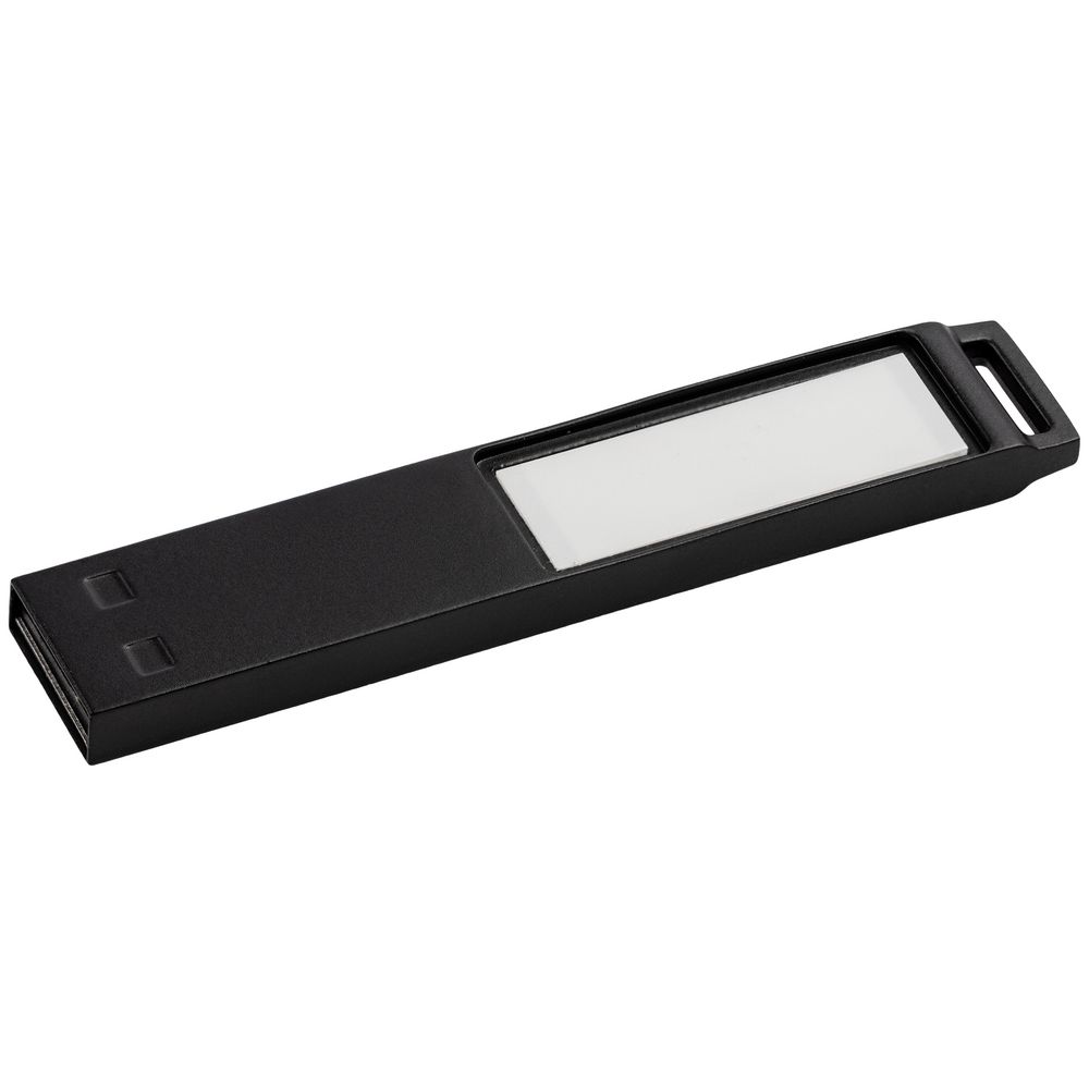 Флешка с подсветкой логотипа markBright Black
