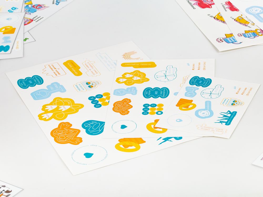 Бумажные наклейки Sticker Pack на заказ