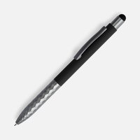 Ручка шариковая Digit Soft Touch со стилусом, черная