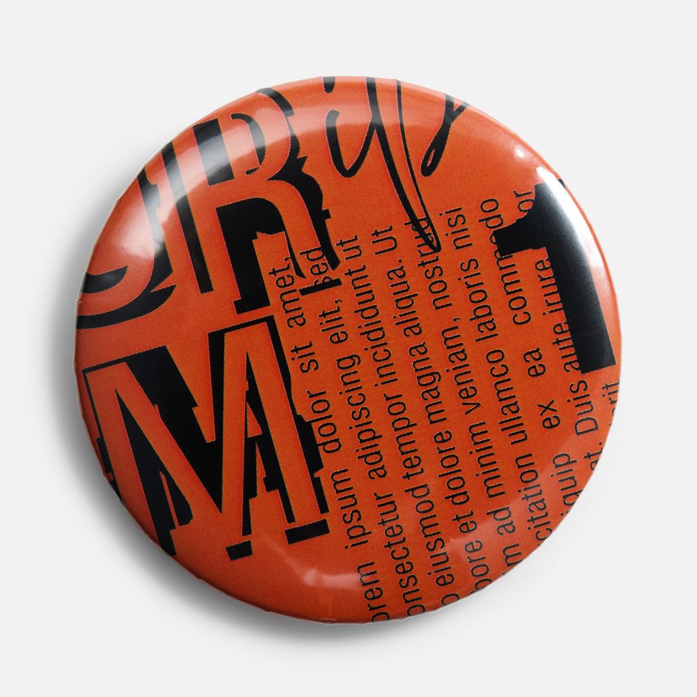 Значок закатной Pinback Print на заказ