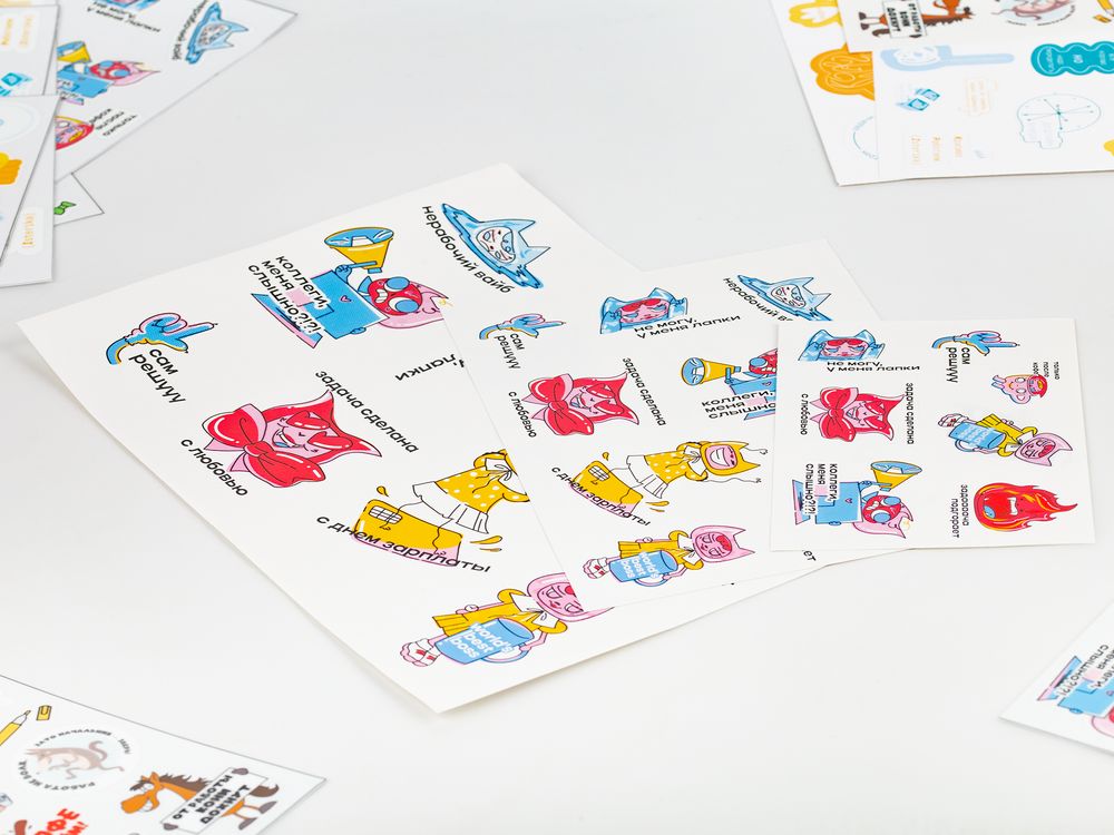 Бумажные наклейки Sticker Pack на заказ