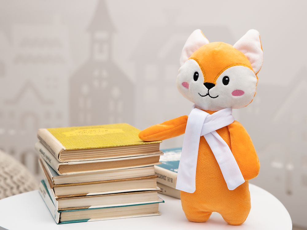 Мягкая игрушка Beastie Toys, лисенок с шарфом